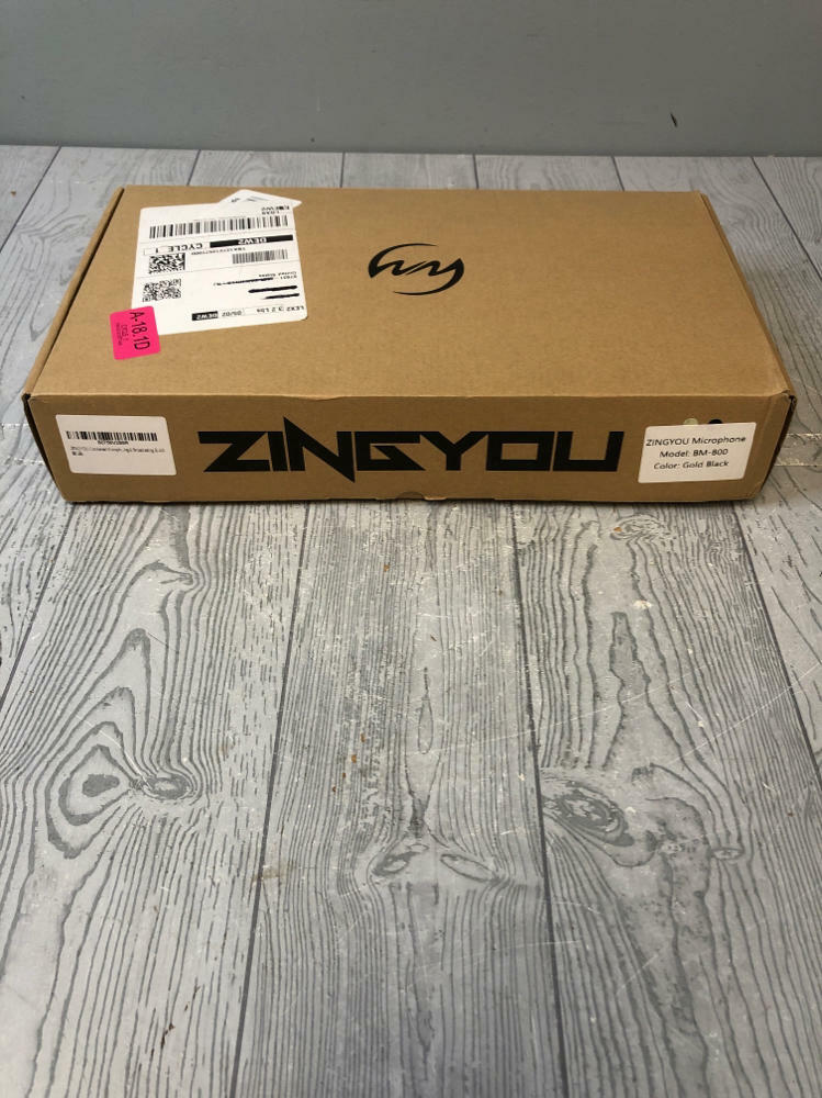 ZINGYOU Microphone Set Model: BM-800 Condenser - Colors Gold & Black - NIB