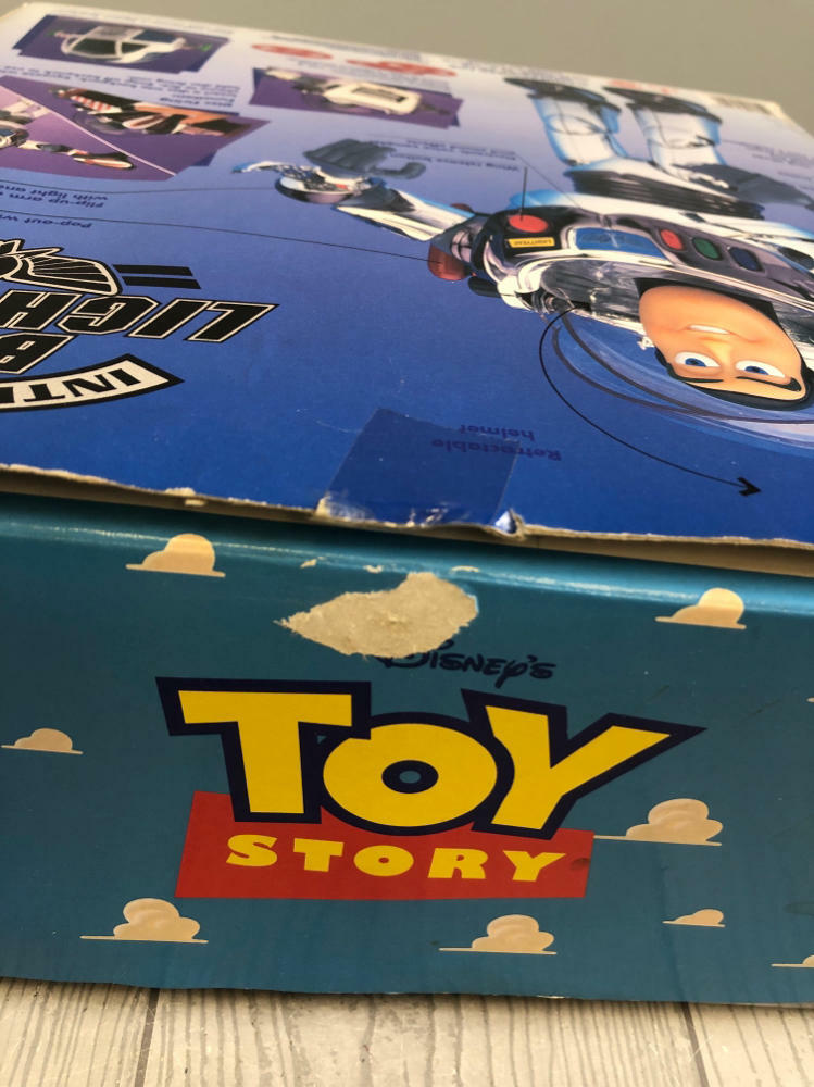 Vintage Lightyear Toy Action Figure - Thinkway Toys Walt Disney Toy Story Chrome