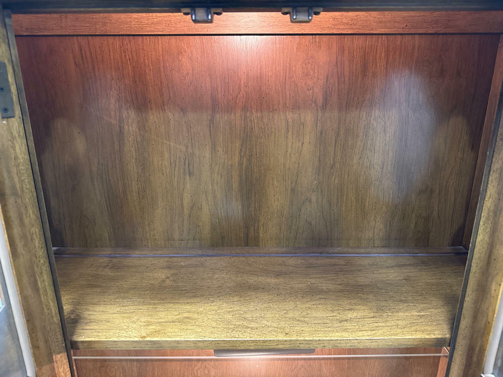 Fancy Oak 2 Door Curio Cabinet For Home Furniture Decor - Wood & Glass cabinet - Good