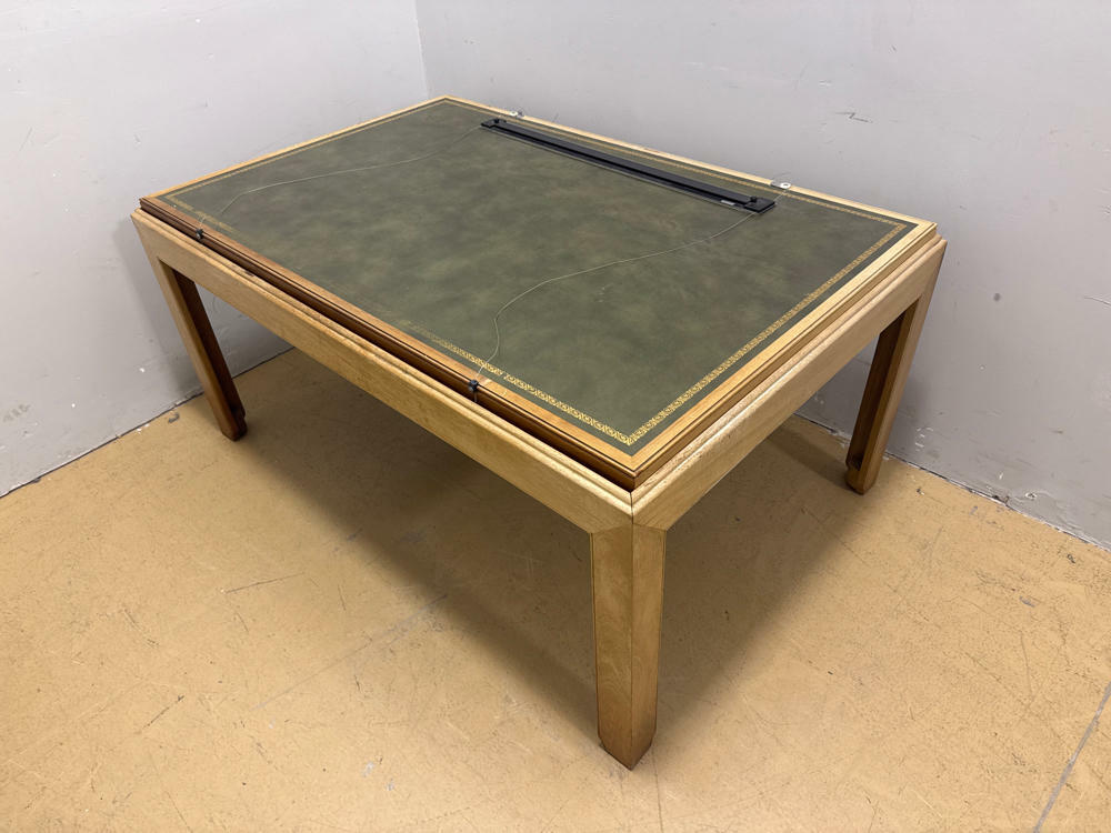 Large Green Top Drafting Table for Architecture and Crafting - Wooden Base - Good