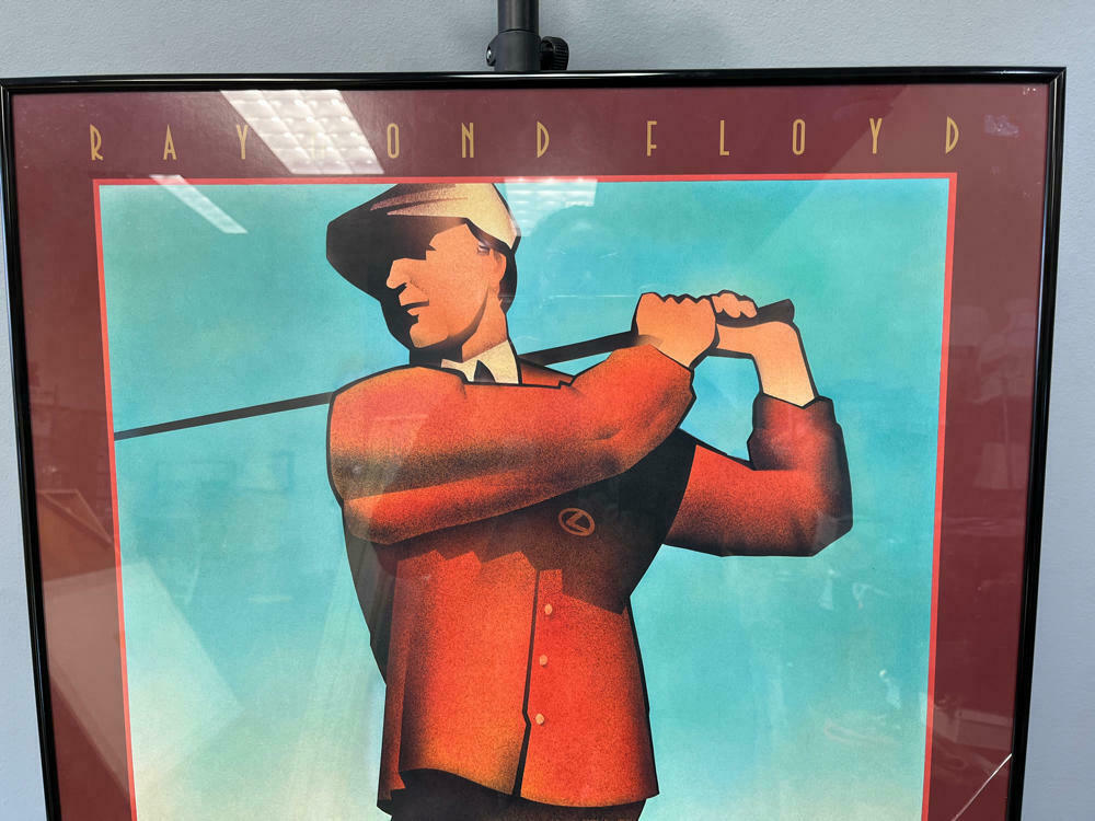 RAY RAYMOND FLOYD AUTOGRAPHED PGA 1995 LEXUS CHALLENGE LITHOGRAPH - GOLF POSTER - Good