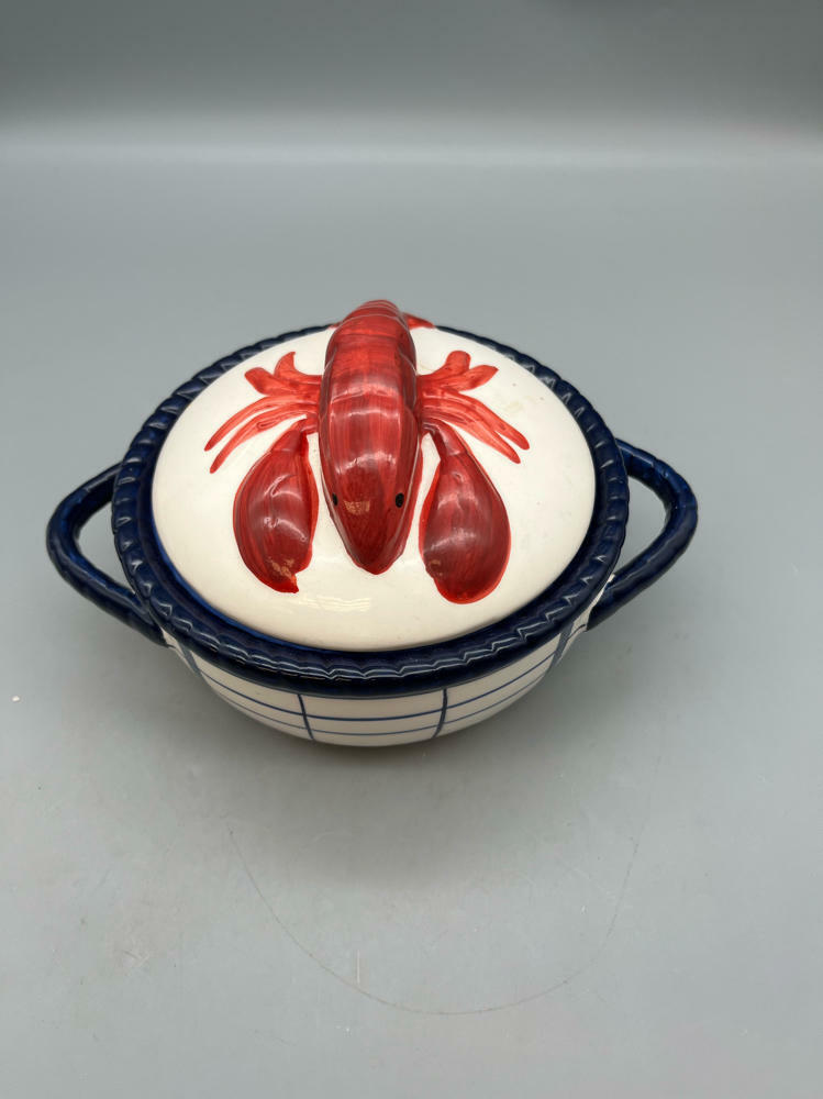 Sweet Olive Designs Lobster a Go-Go Collection by Lisa Levy Covered Serving Dish - Good