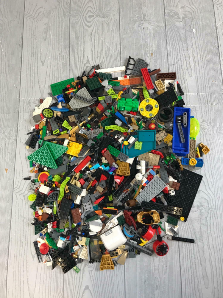 5.4 Pound Lot of Multicolor Mixed Matched Lego Blocks and Pieces - Building Toys - Good