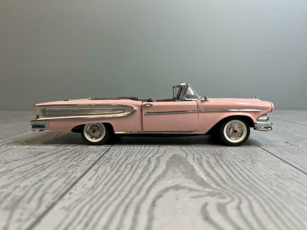 The Franklin Mint, Precision Models: 1958 Edsel Citation, Pink Convertible - Like New