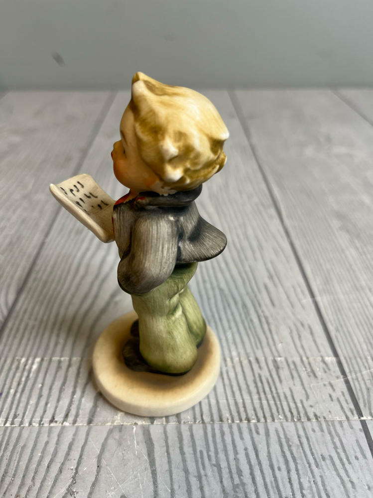 Napco Figurine of Boy with Song Book Stamped "The Singer" & S901 Choir 1950s - Good