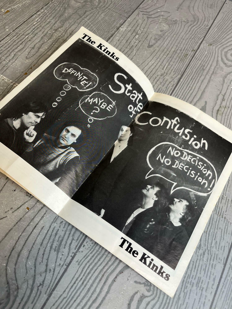 1983 The Kinks Ray Davies Rock & Roll Concert Program Meadowlands Arena Jersey - Good
