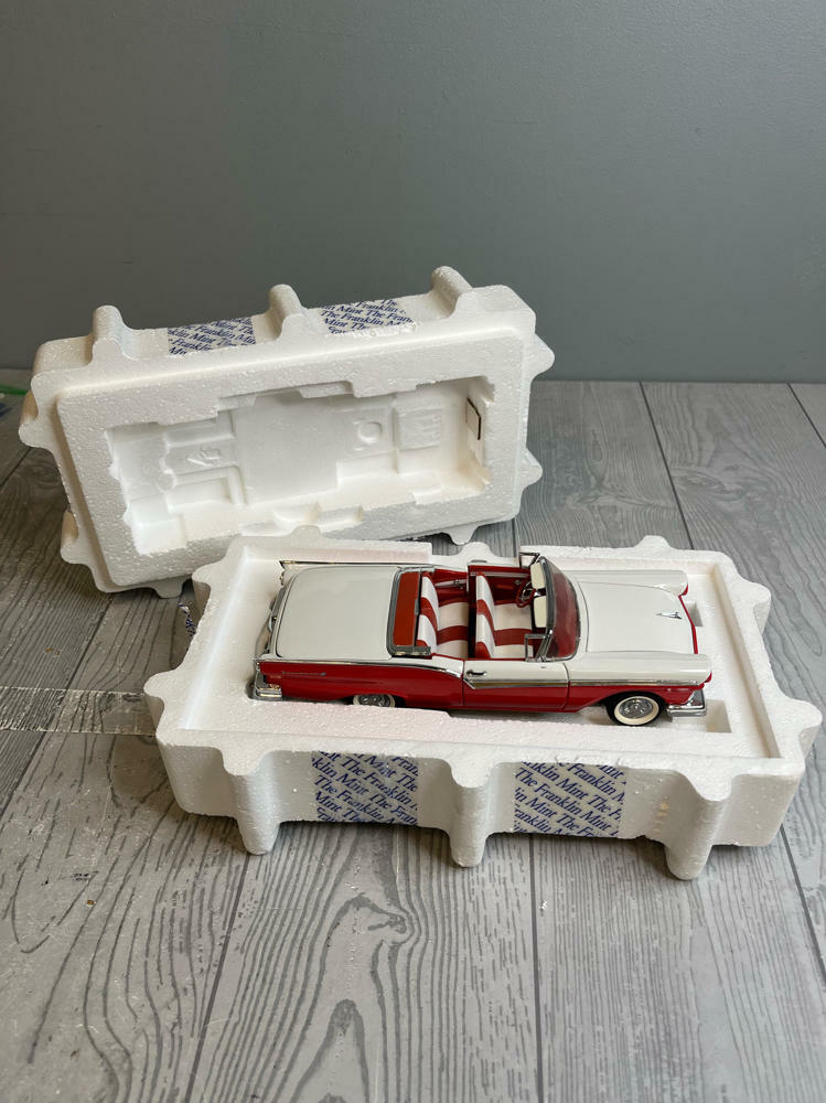 The Franklin Mint, Precision Models: 1957 Ford Sky Liner, Red Convertible - Like New