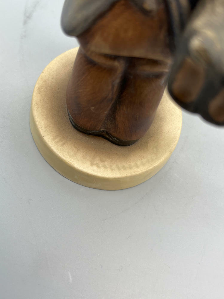 Vintage Boy with Boots Hummel Goebel Figurine Top Signed Bottom Stamped No: 143 - Good