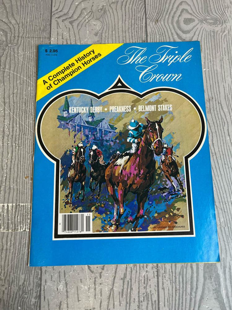 Vintage 1981 The Triple Crown Champion History Magazine Kentucky Derby Preakness - Good