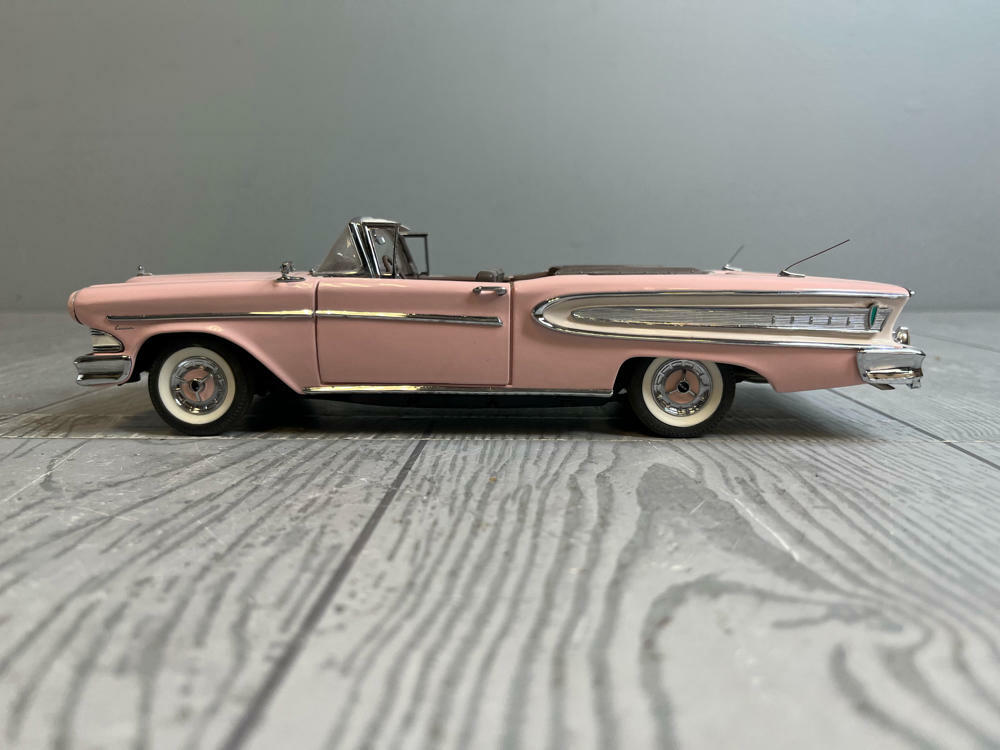 The Franklin Mint, Precision Models: 1958 Edsel Citation, Pink Convertible - Like New