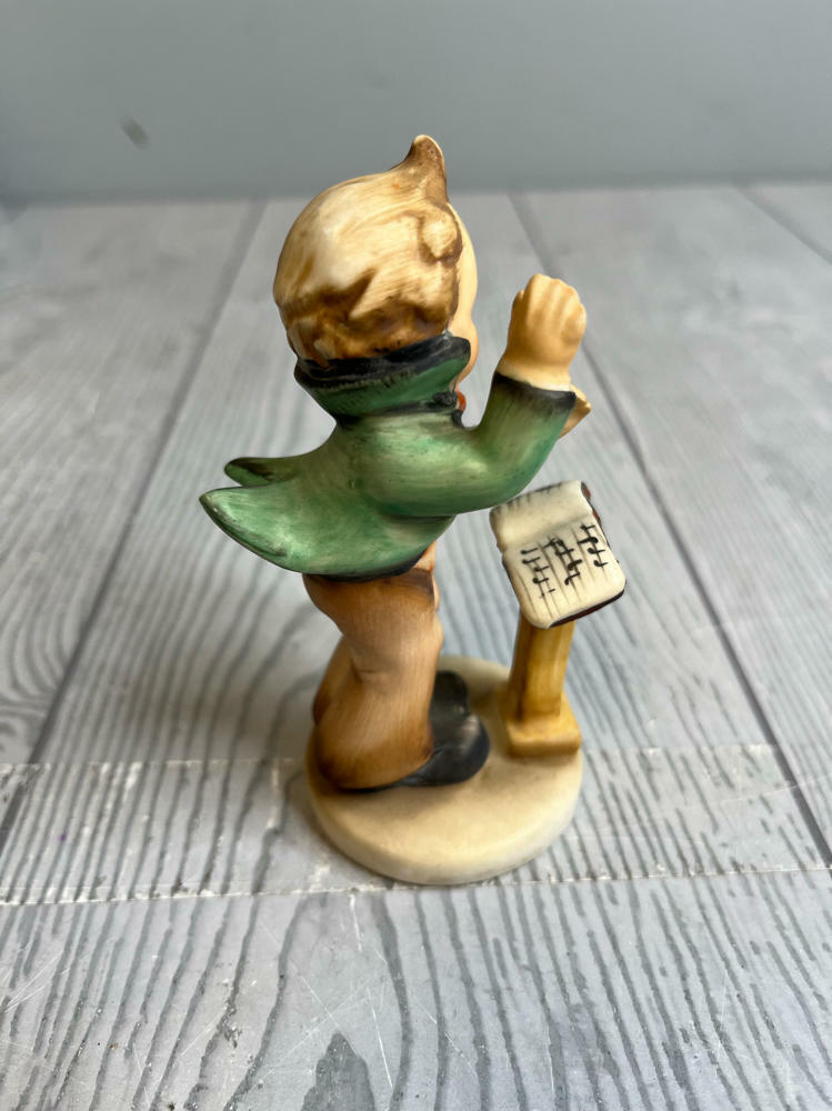 Napco Figurine of Boy in Tailcoat Stamped "Maestro" & S701 Band Conductor 1950s - Good