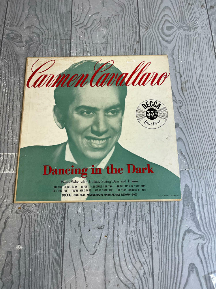 Carmen Cavallaro "Dancing in the Dark" 10" Vinyl LP DECCA DLP-5007 33rpm 1949 - Good