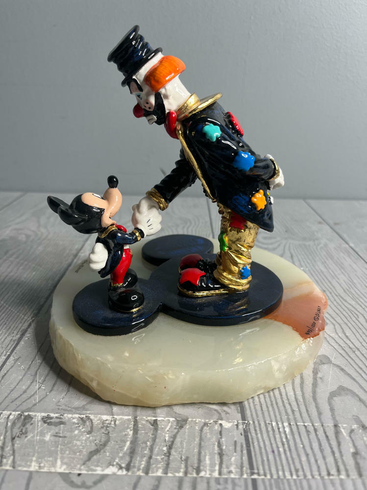 Mickey Meets Hobo Joe by Ron Lee MMC100 Signed No:473/1500 Hand Painted Disney - Good