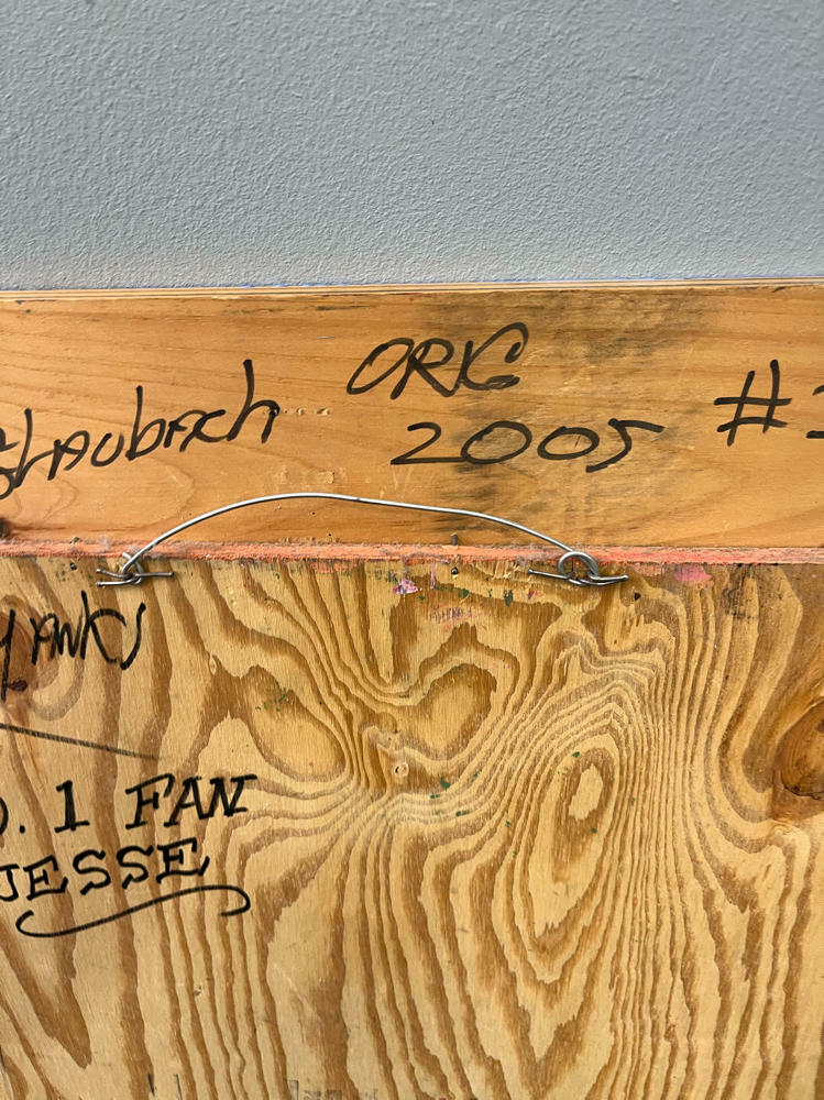New York Yankees The House That Ruth Built Wood Art Signed Harry Glaubach 2005 - Good