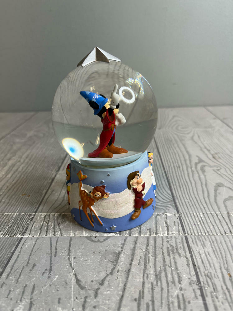 Mickey Mouse Sorcerer Apprentice Disney Fantasia Snow Globe Stamped Disneystore - Good