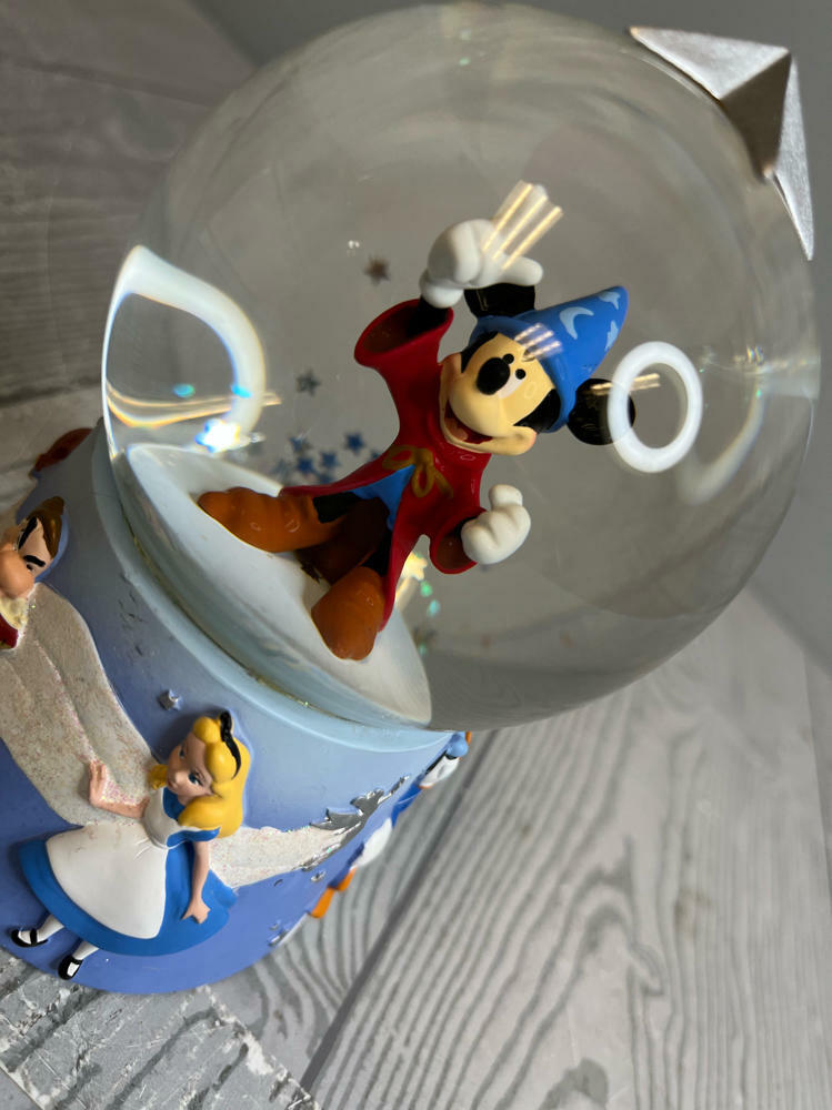 Mickey Mouse Sorcerer Apprentice Disney Fantasia Snow Globe Stamped Disneystore - Good