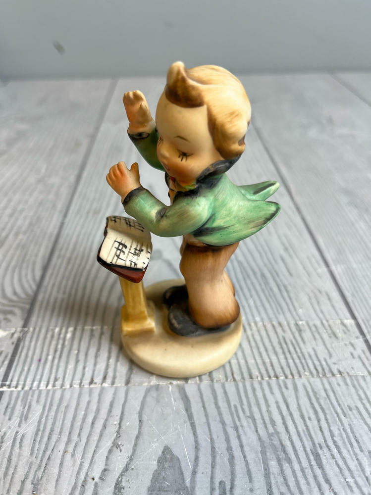 Napco Figurine of Boy in Tailcoat Stamped "Maestro" & S701 Band Conductor 1950s - Good