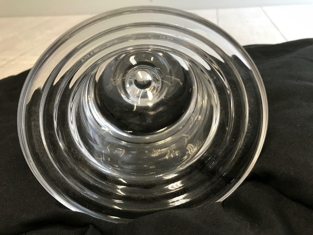 Unique Sterling Cut Glass Golf Trophy Vase Claret British Open Style - Good