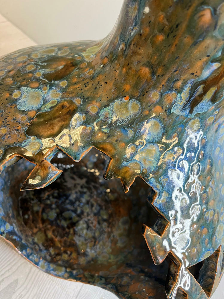 UNIQUE!!! Handcrafted Floating Vase Leon Kula-Like Home Decor Candle Display - Good