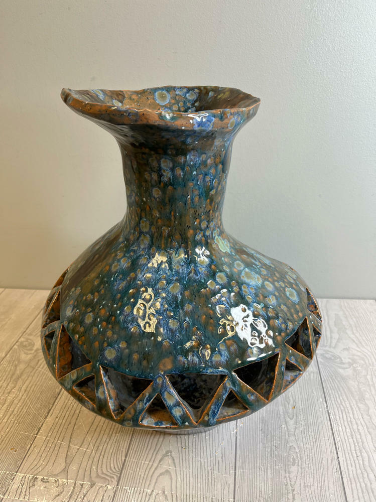 UNIQUE!!! Handcrafted Floating Vase Leon Kula-Like Home Decor Candle Display - Good