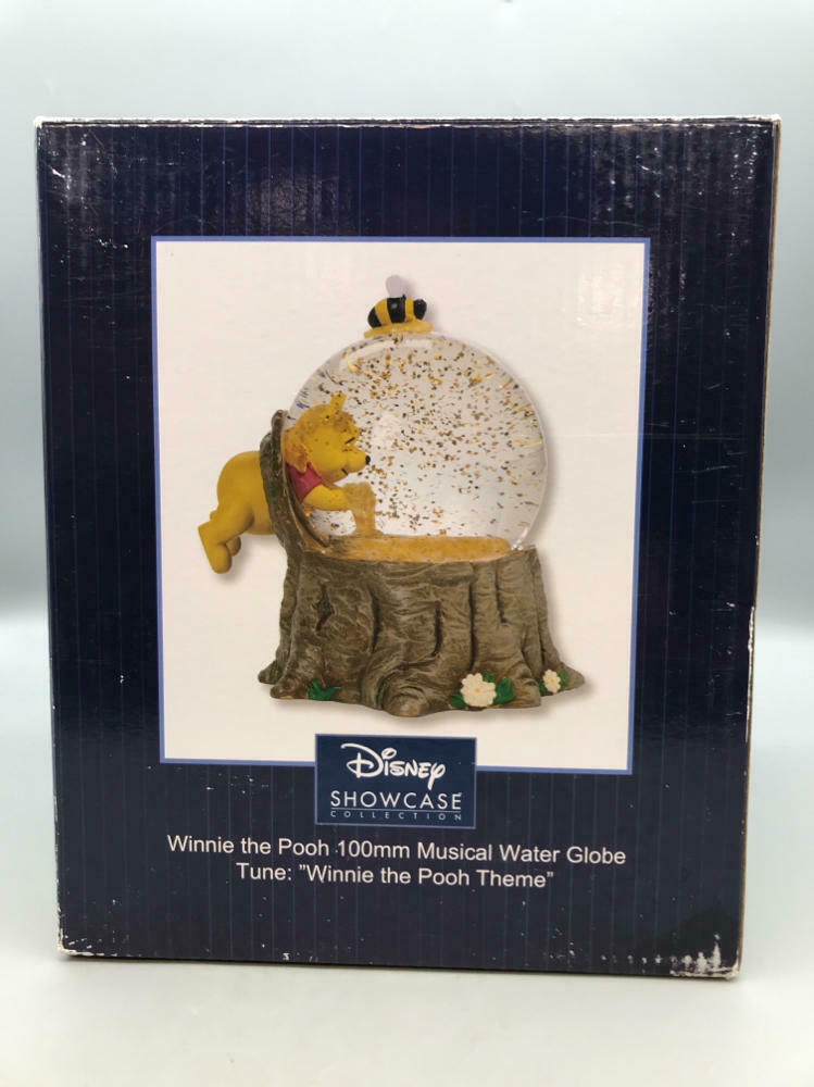 Disney Showcase Collection Winnie the Pooh Musical Water Globe Stuck in a Honey - Like New