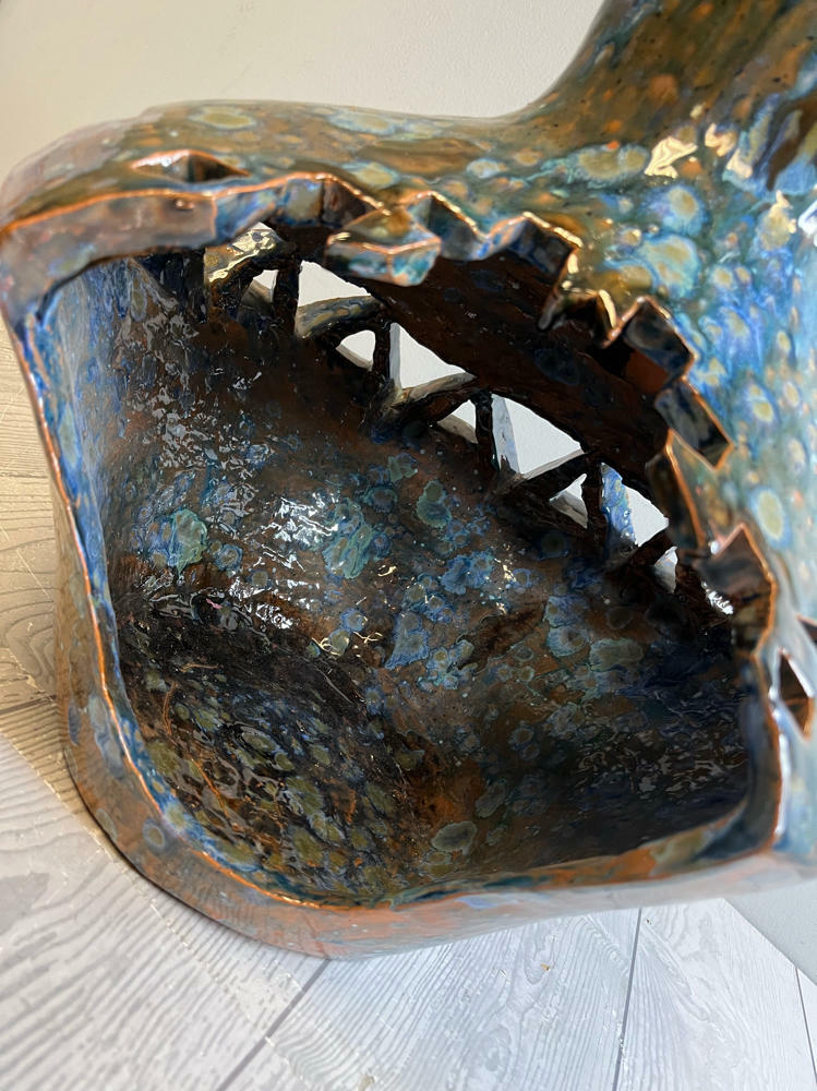 UNIQUE!!! Handcrafted Floating Vase Leon Kula-Like Home Decor Candle Display - Good