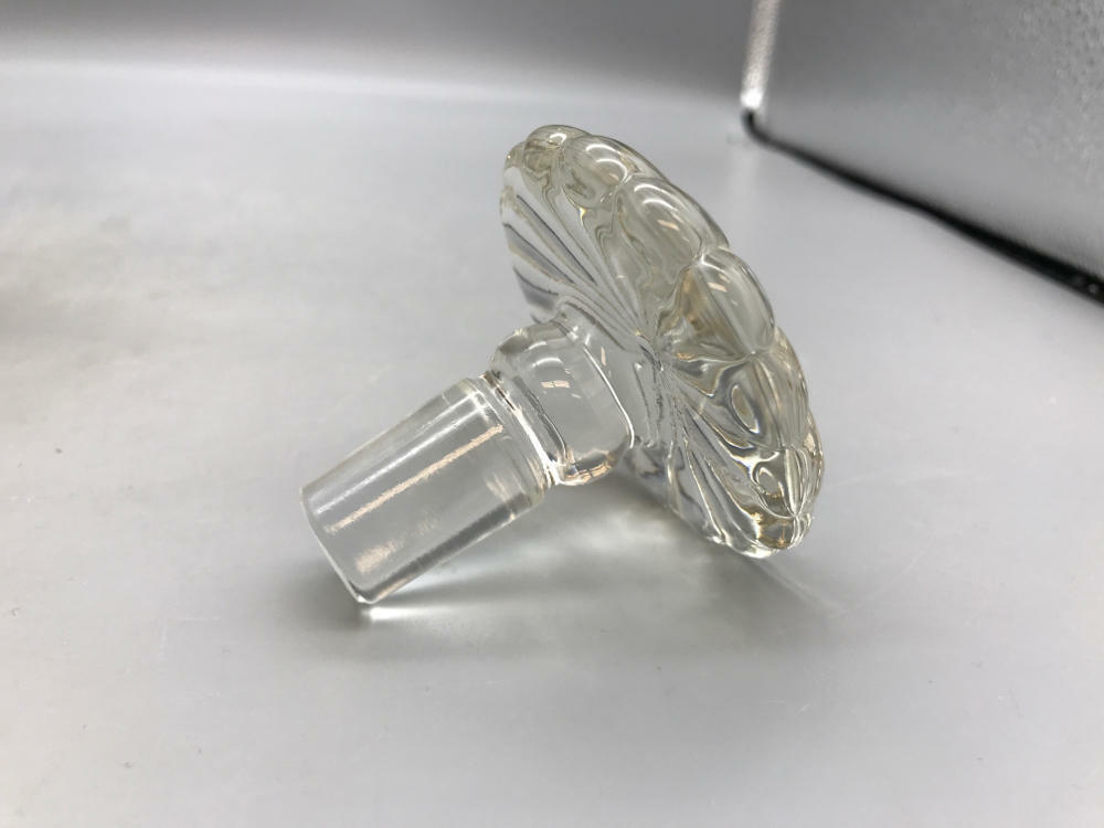 Vintage 1776 - 1976 Clear Glass Bicentennial Etched EAGLE STAR DECANTER - Good