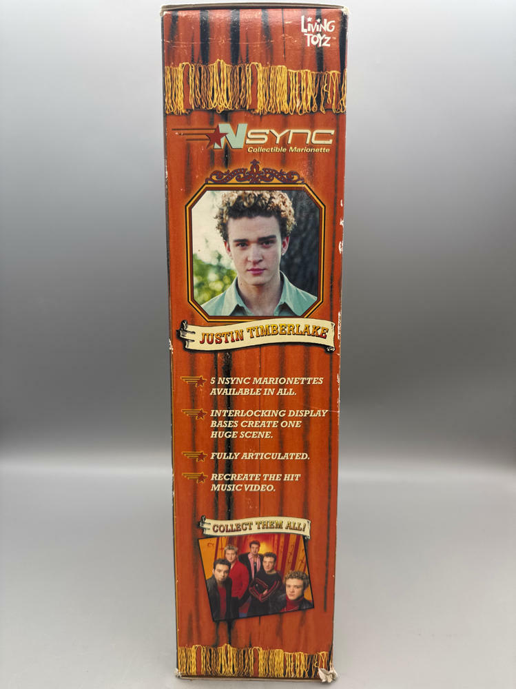 2000 NSYNC Marionette Justin Timberlake Action Figure Doll By Living Toys - Good