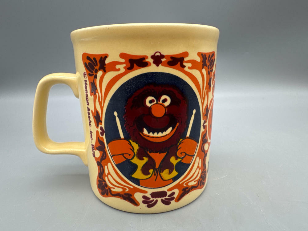 Set of 3 Muppets Mugs - Kermit the frog, Miss Piggy, and Animal - Collectibles - Good