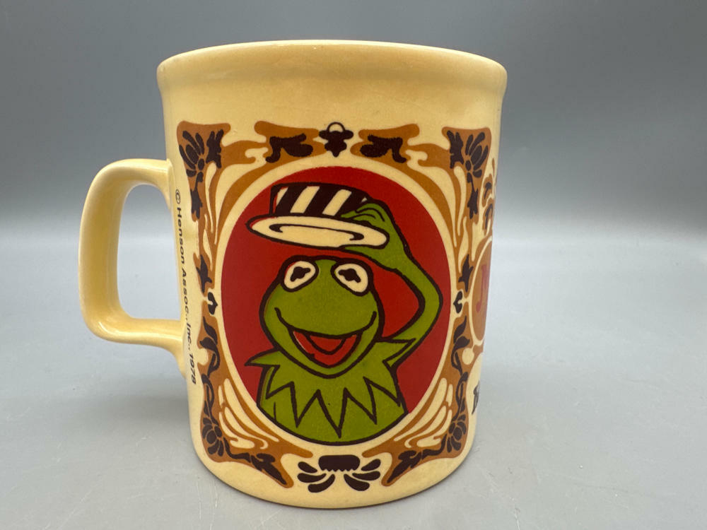 Set of 3 Muppets Mugs - Kermit the frog, Miss Piggy, and Animal - Collectibles - Good