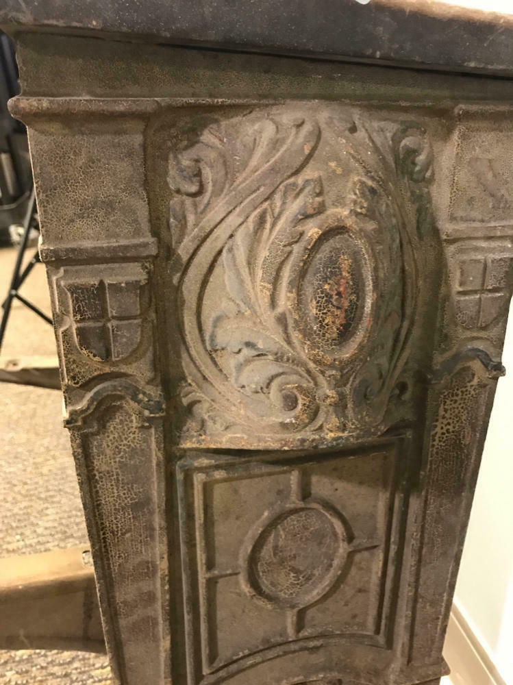 Unique Antique Art Deco Legs From Old Theater Seats - Cool Artwork / Home Decor - Good
