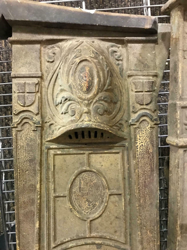 Unique Antique Art Deco Legs From Old Theater Seats - Cool Artwork / Home Decor - Good