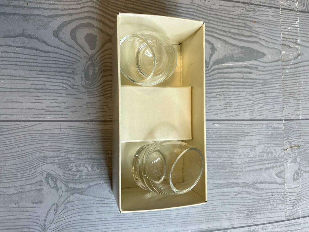 Vintage Rosenthal Studio Line Crystal Schnaps Egg Shot Glasses Roly Polies - Good
