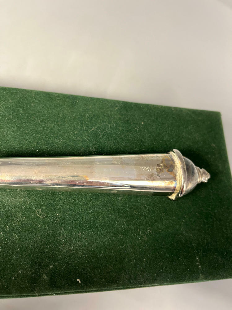 Towle Silver Plated Metal Cake Pie Server in Original Presentation Box Elegant - Good