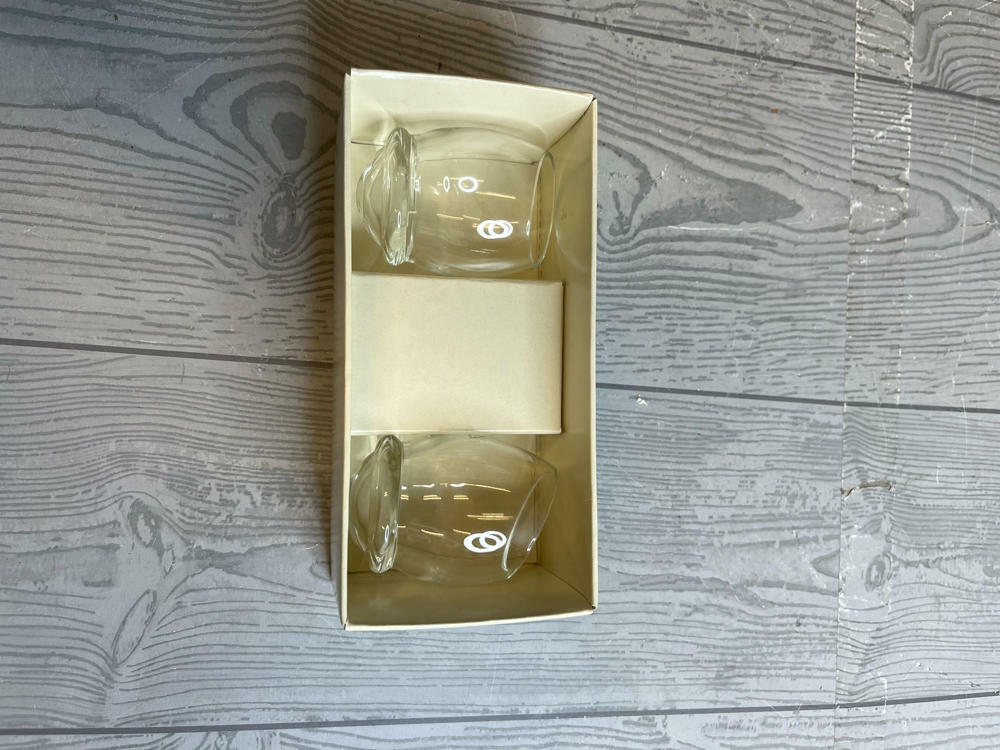Vintage Rosenthal Studio Line Crystal Schnaps Egg Shot Glasses Roly Polies - Good