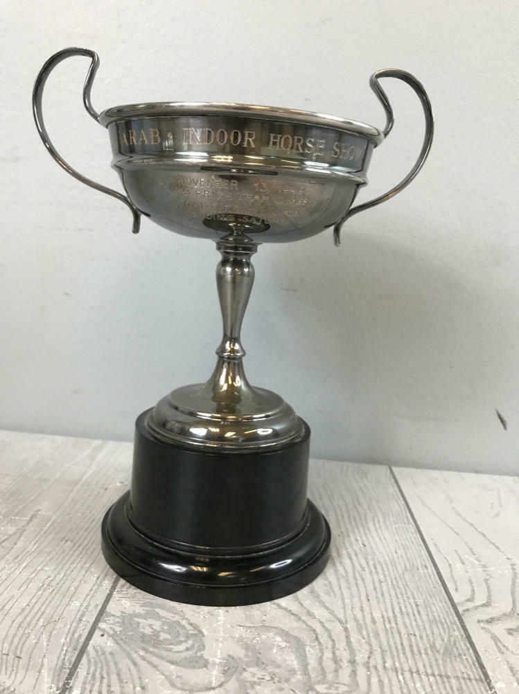 Collection of 5 Vintage Sports Trophies - Tennis, Golf, Horse Racing Trophies - Good