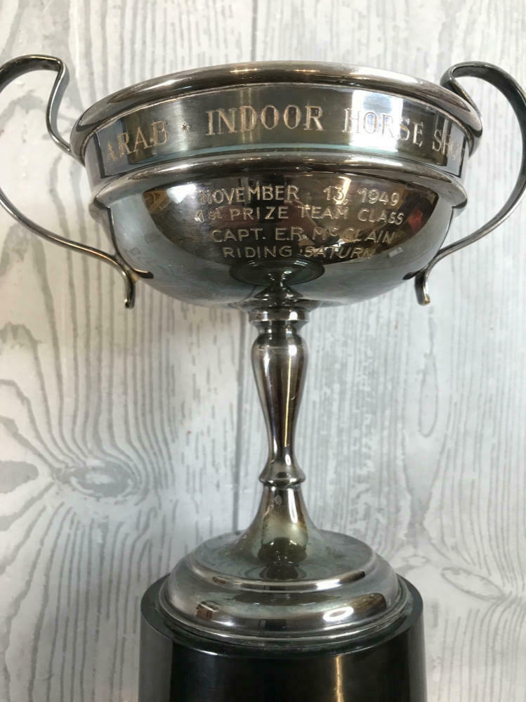 Collection of 5 Vintage Sports Trophies - Tennis, Golf, Horse Racing Trophies - Good