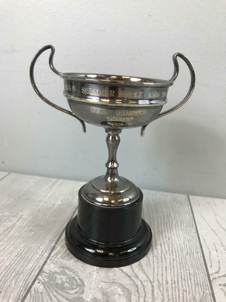 Collection of 5 Vintage Sports Trophies - Tennis, Golf, Horse Racing Trophies - Good
