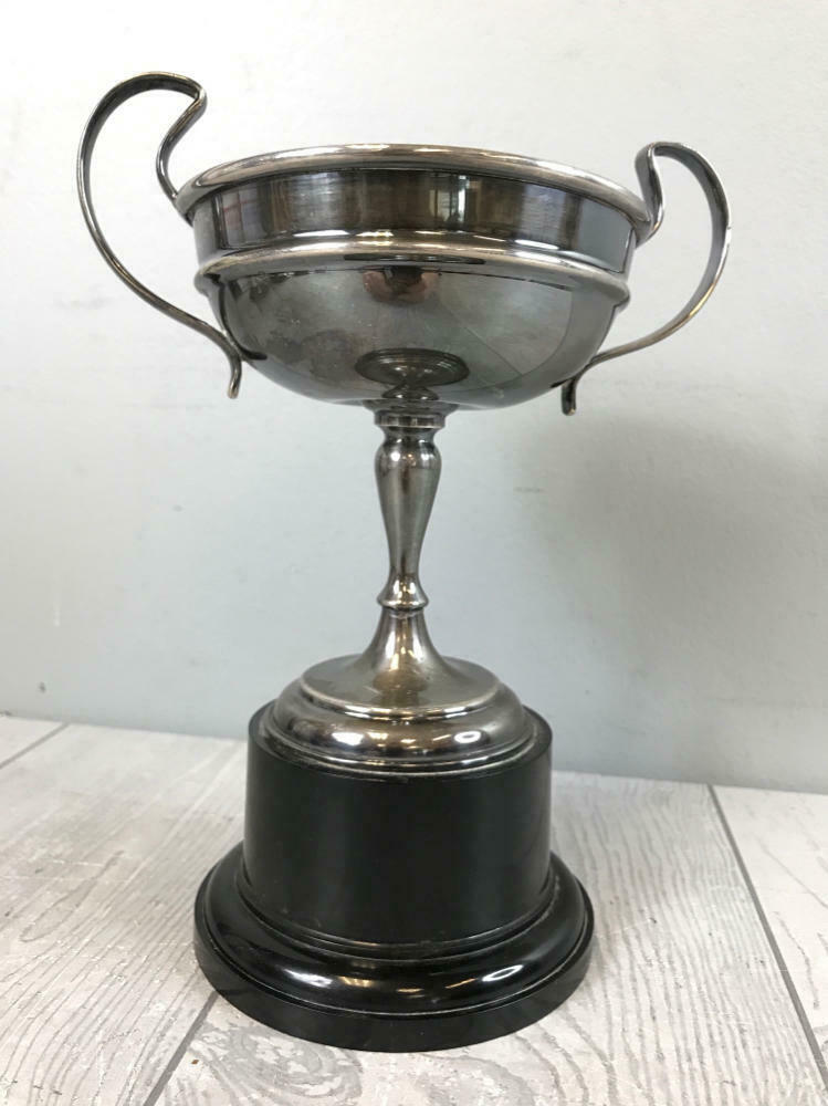 Collection of 5 Vintage Sports Trophies - Tennis, Golf, Horse Racing Trophies - Good