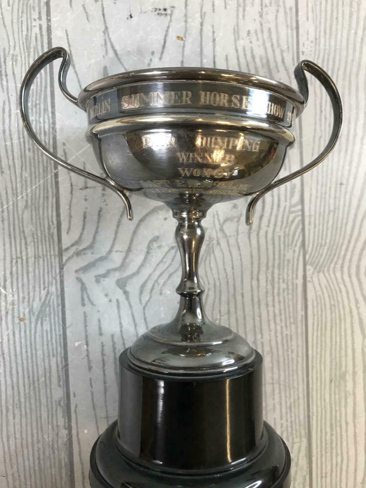 Collection of 5 Vintage Sports Trophies - Tennis, Golf, Horse Racing Trophies - Good
