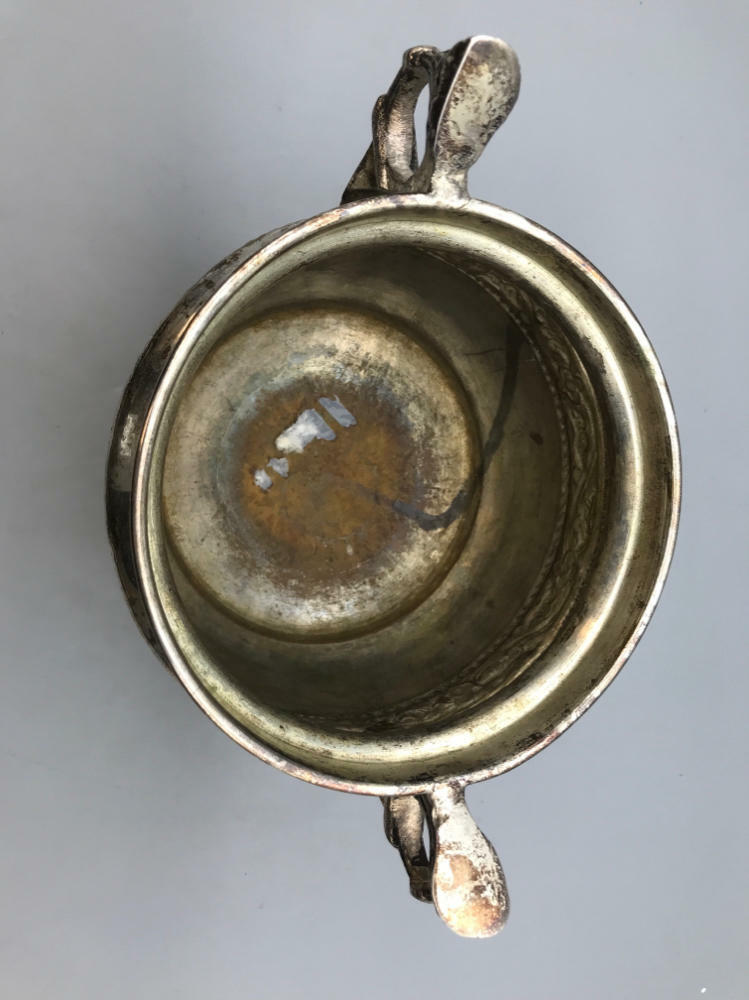 Rare Vintage Reed and Barton Silver Plated Bowl Floral Pattern Home Decor - Good