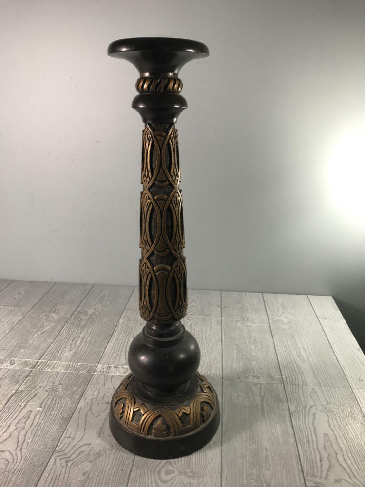 Vintage Style Highly Decorative Wooden Candle Stand – Lighting Holder - Good