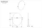 Gatco 26.5" H Sky Frameless Oval Mirror - Chrome - 5559LG - Brand New in Box pick up only
