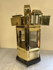 Vintage Asian Brass Street Food Noodle Cart Tiffin Box wt 5 Original Accessories