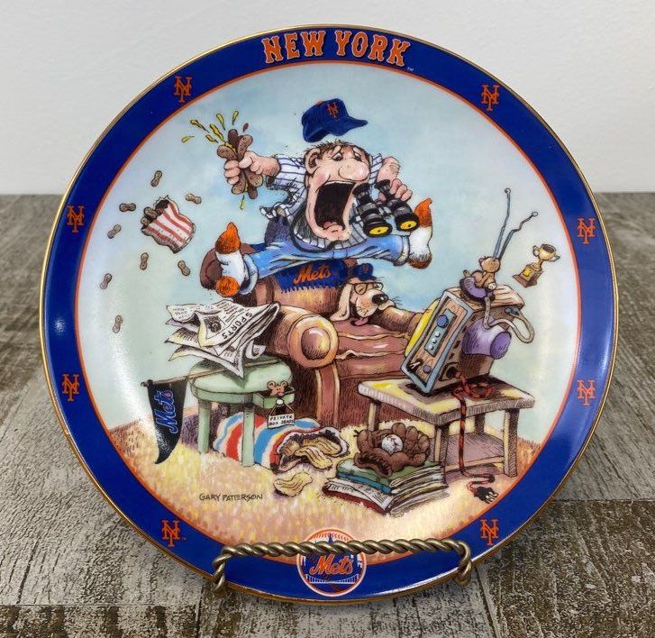 Danbury Mint The Ultimate Mets Fan Gary Patterson Collector's Plate