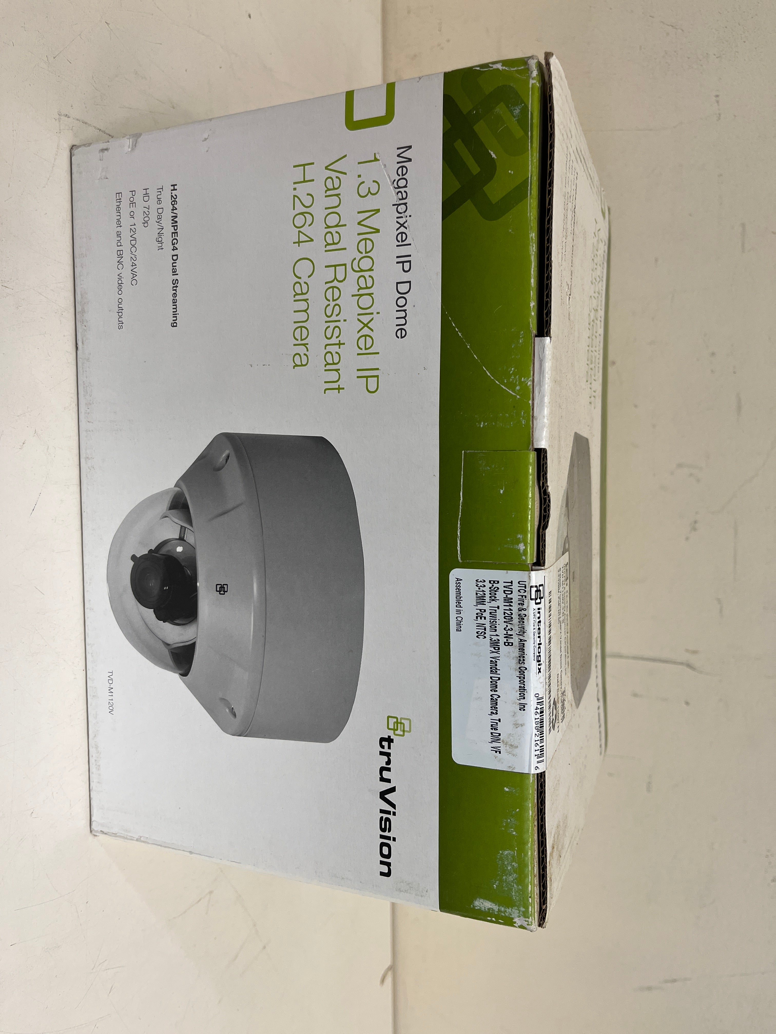 Interlogix truVision 1.3MP IP Vandal Resistant H.264 Dome Security Camera