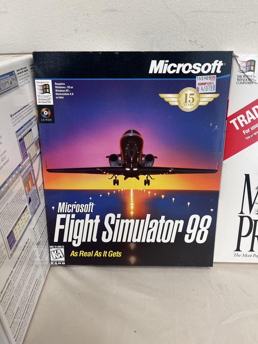 Microsoft Office, Flight Simulator, and Project 1994 TradeUp Edition Floppy Disc