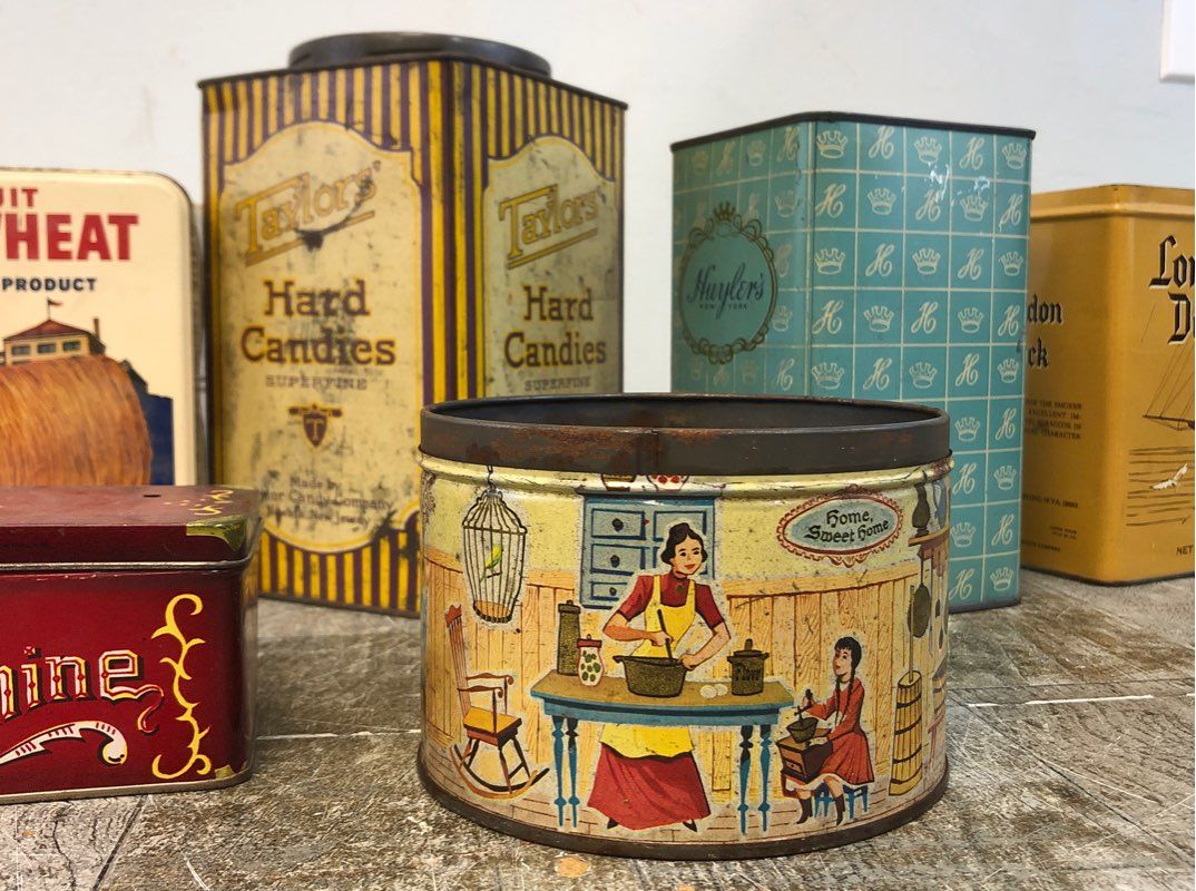 Lot Of 8 Vintage Collectible Food Tins - Nabisco