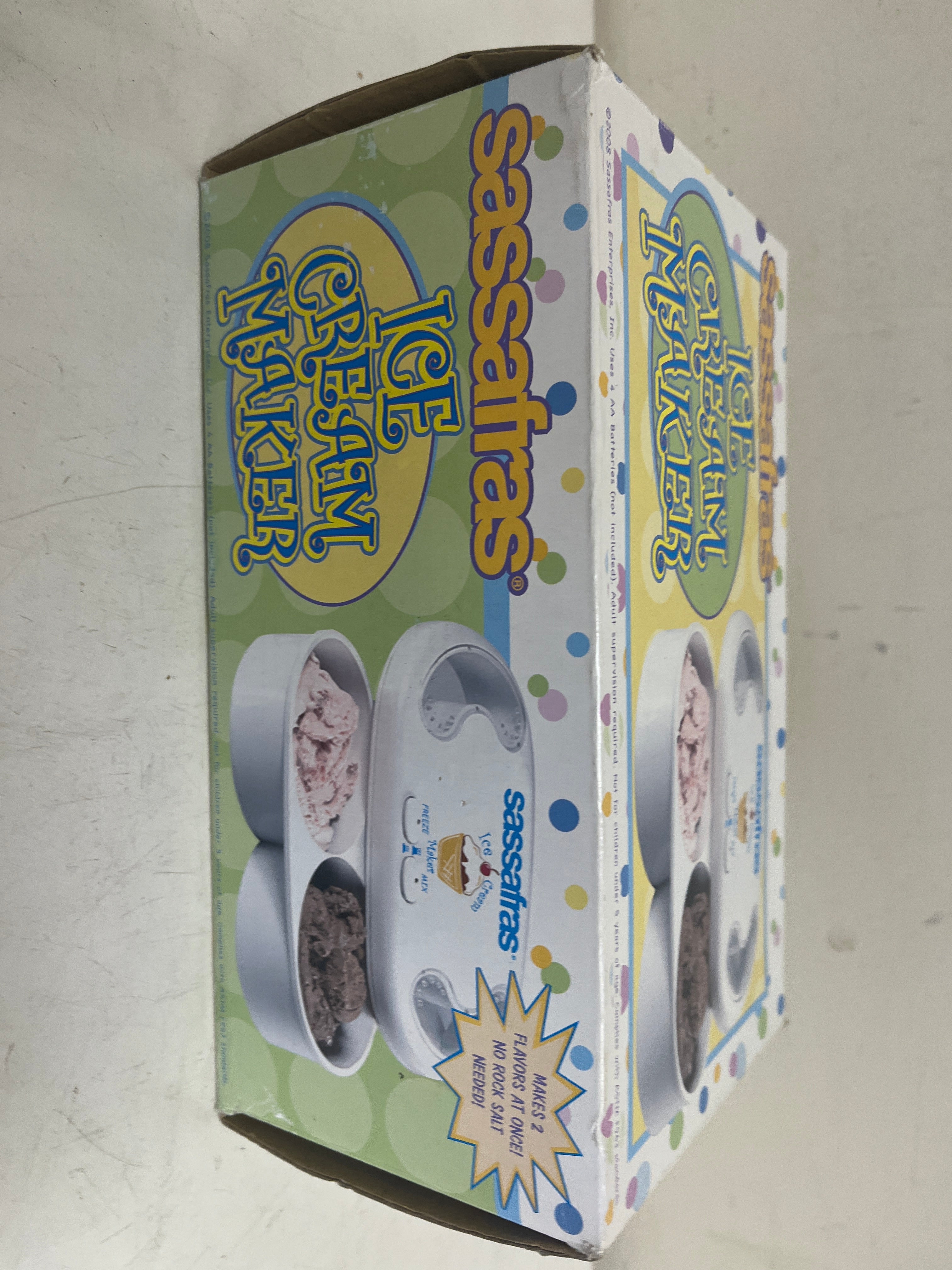 Sassafras Battery Operated At Home Ice Cream Maker In Original Box