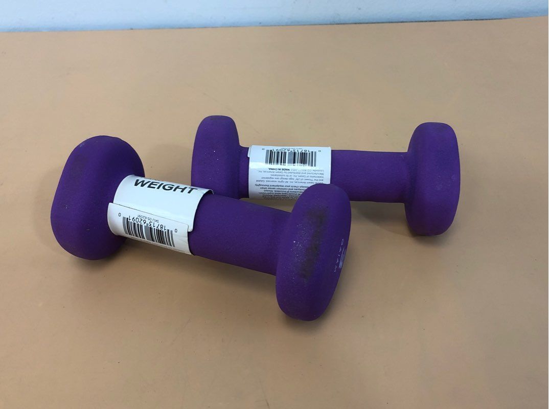 Gaiam Yoga 3lb Dumbbell Set - Purple